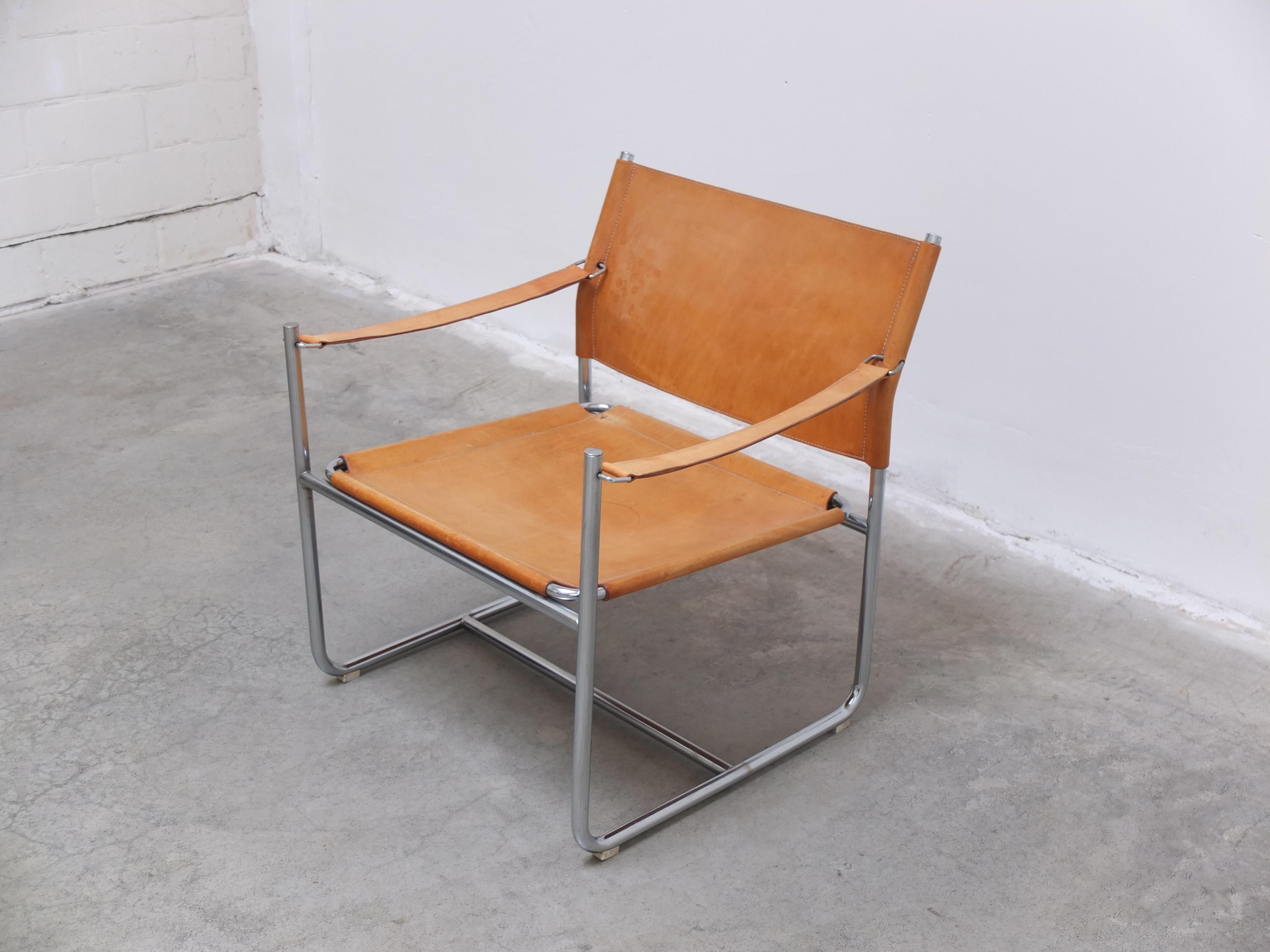 Loungesessel „Amiral“ aus Naturleder von Karin Mobring für IKEA, 1969 im Zustand „Gut“ im Angebot in Antwerpen, VAN