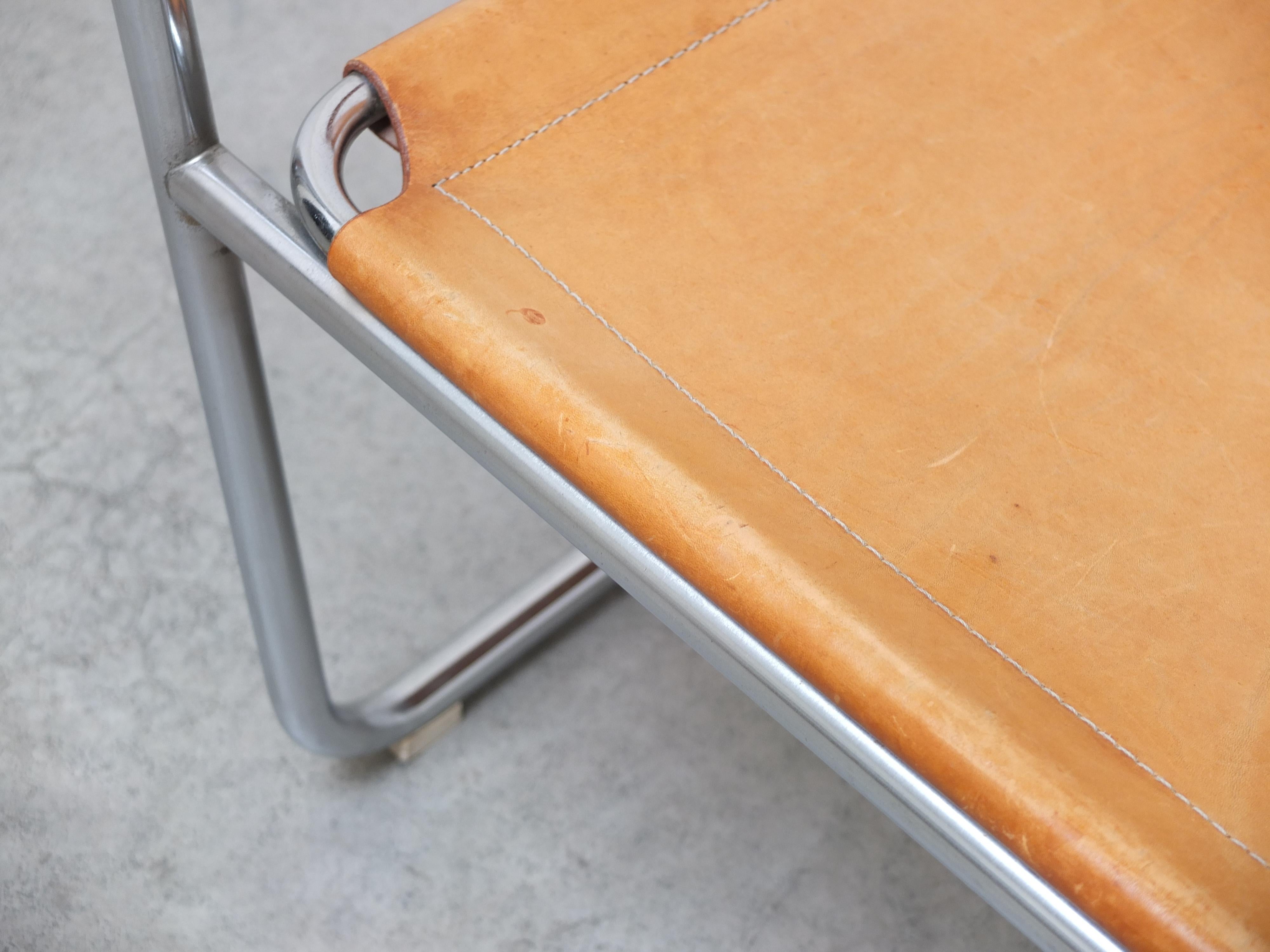 Loungesessel „Amiral“ aus Naturleder von Karin Mobring für IKEA, 1969 (Stahl) im Angebot