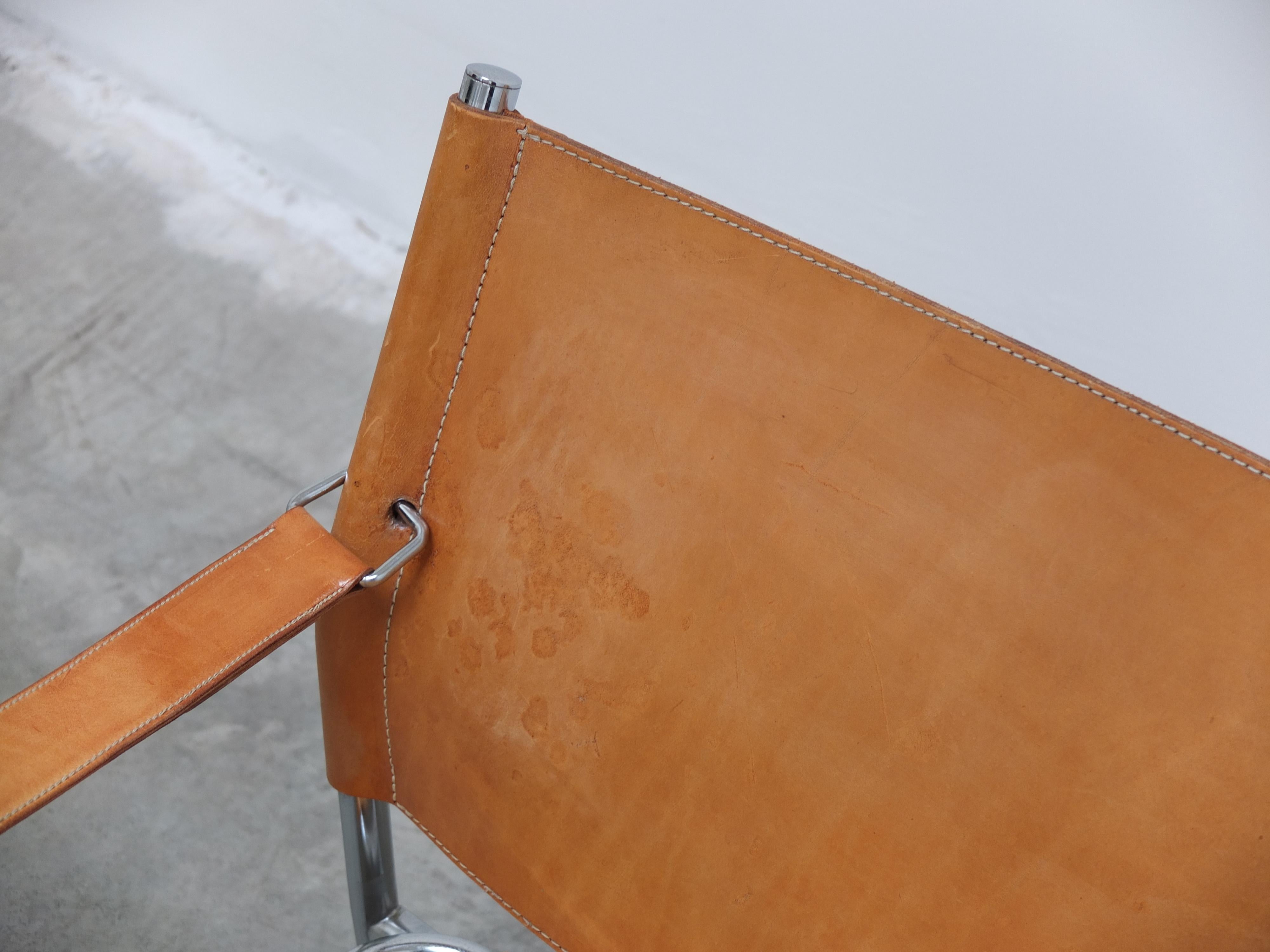 Loungesessel „Amiral“ aus Naturleder von Karin Mobring für IKEA, 1969 im Angebot 2
