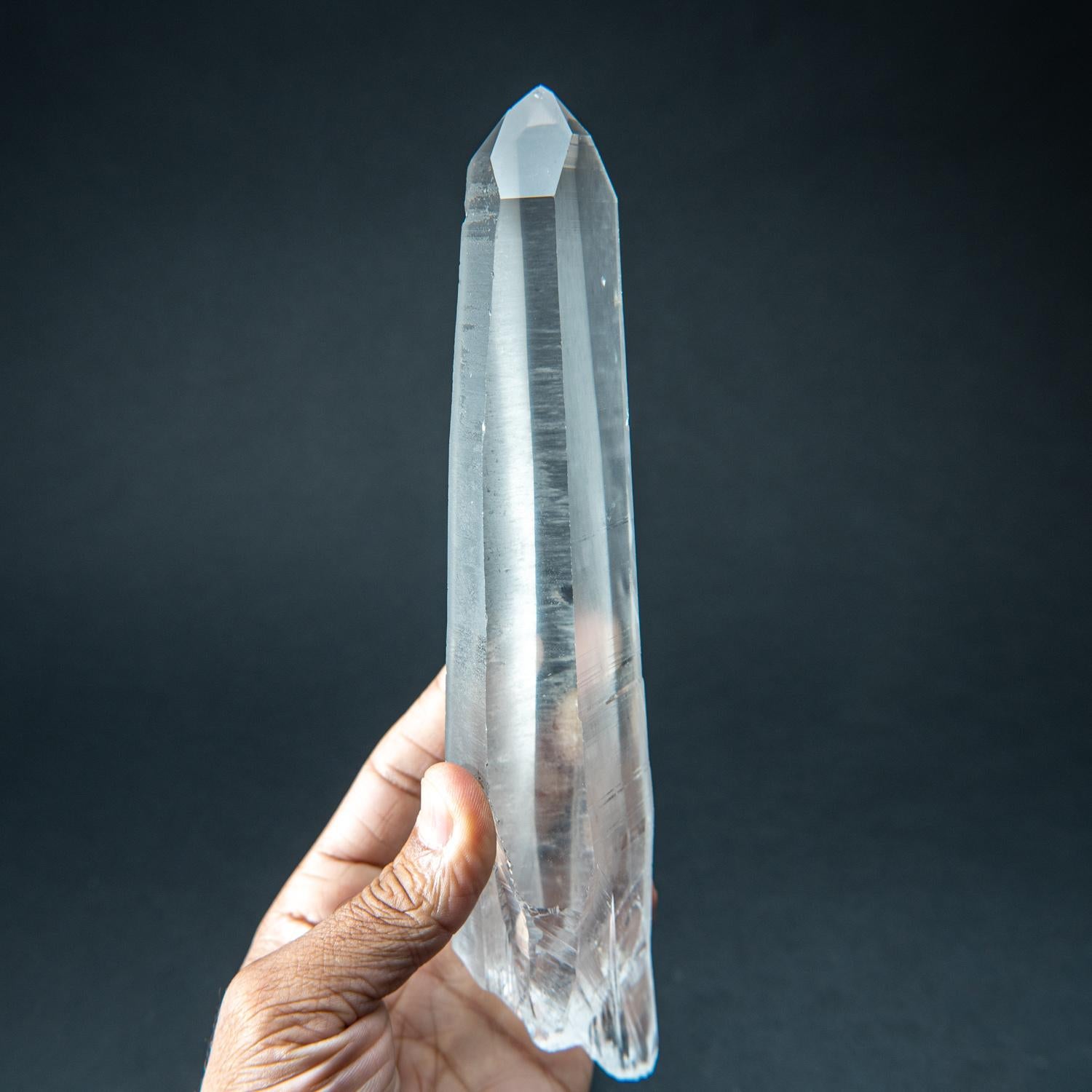Brazilian Natural Lemurian Quartz Crystal from Brazil (1.65 lbs) For Sale