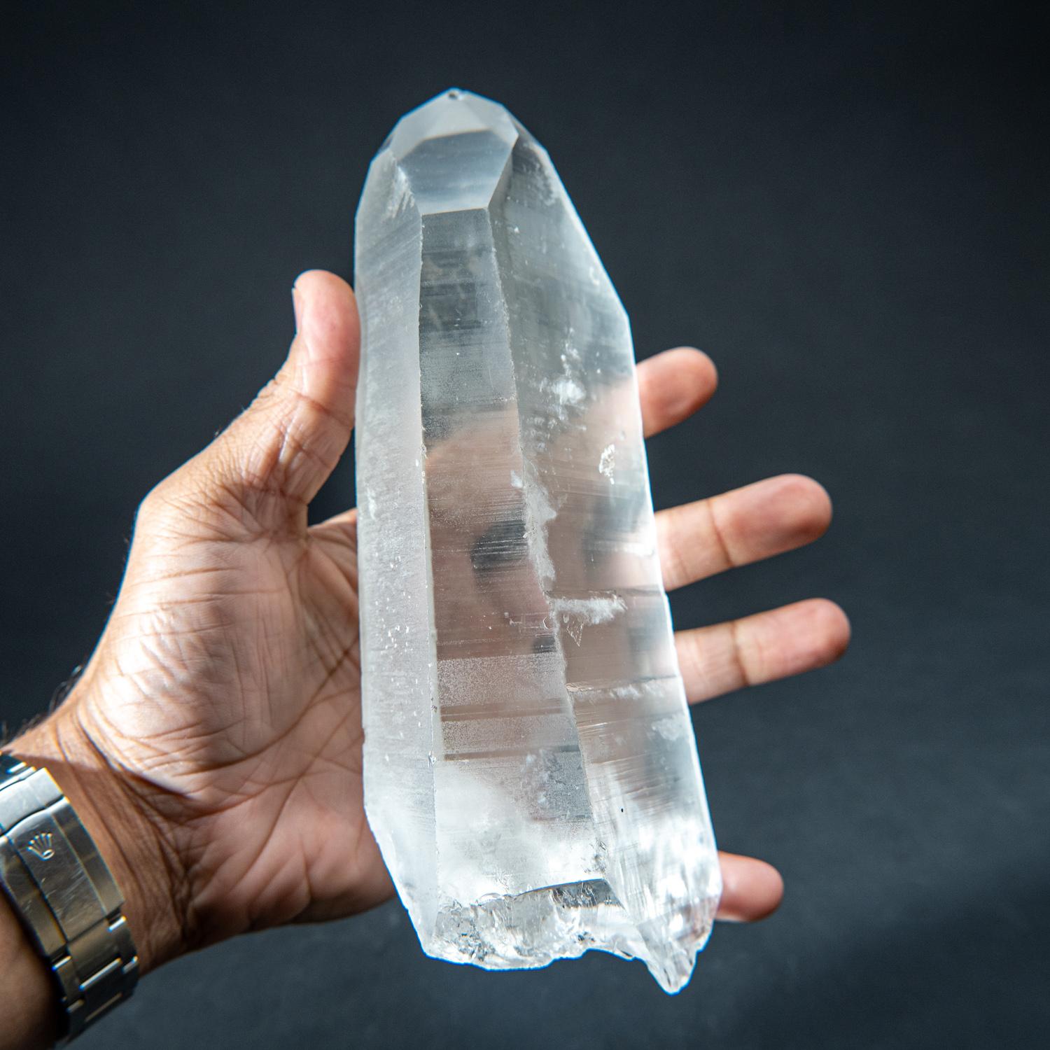 Natural Lemurian Quartz Crystal from Brazil (2.75 lbs) 1
