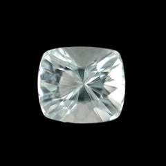 Piedra suelta de aguamarina azul claro natural 7,01 ct talla cojín fantasía