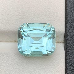 Natürlicher hellblauer Aquamarin Cushion-Schliff 10,05 Karat Loser Edelstein für Schmuck