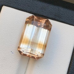 Natural Light Golden Brown Topaz 21 Ct Emerald Cut Loose Gemstone for Jewellery