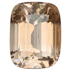 Topacio natural marrón dorado claro 42,58 qt gema suelta talla cojín para colgante