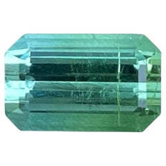 Natural Light Green Loose Tourmaline Gem 3.0 Carats Faceted Tourmaline Ring
