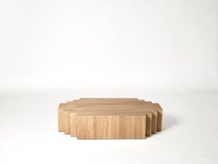 Natural Light Oak Monumental Coffee Table - Brut by Mokko