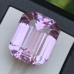 Natural Light Purple Kunzite 57.53 Ct Emerald Cut Loose Gemstone for Pendant