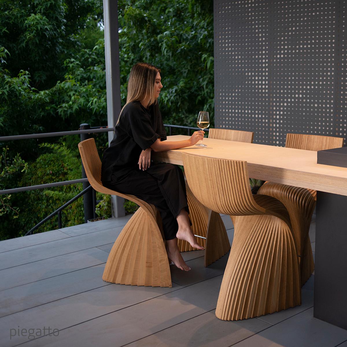 Tabouret sculptural Lina de Piegatto en vente 1