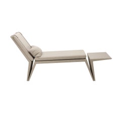 Natural Linen Modern Panama Chaise Longue