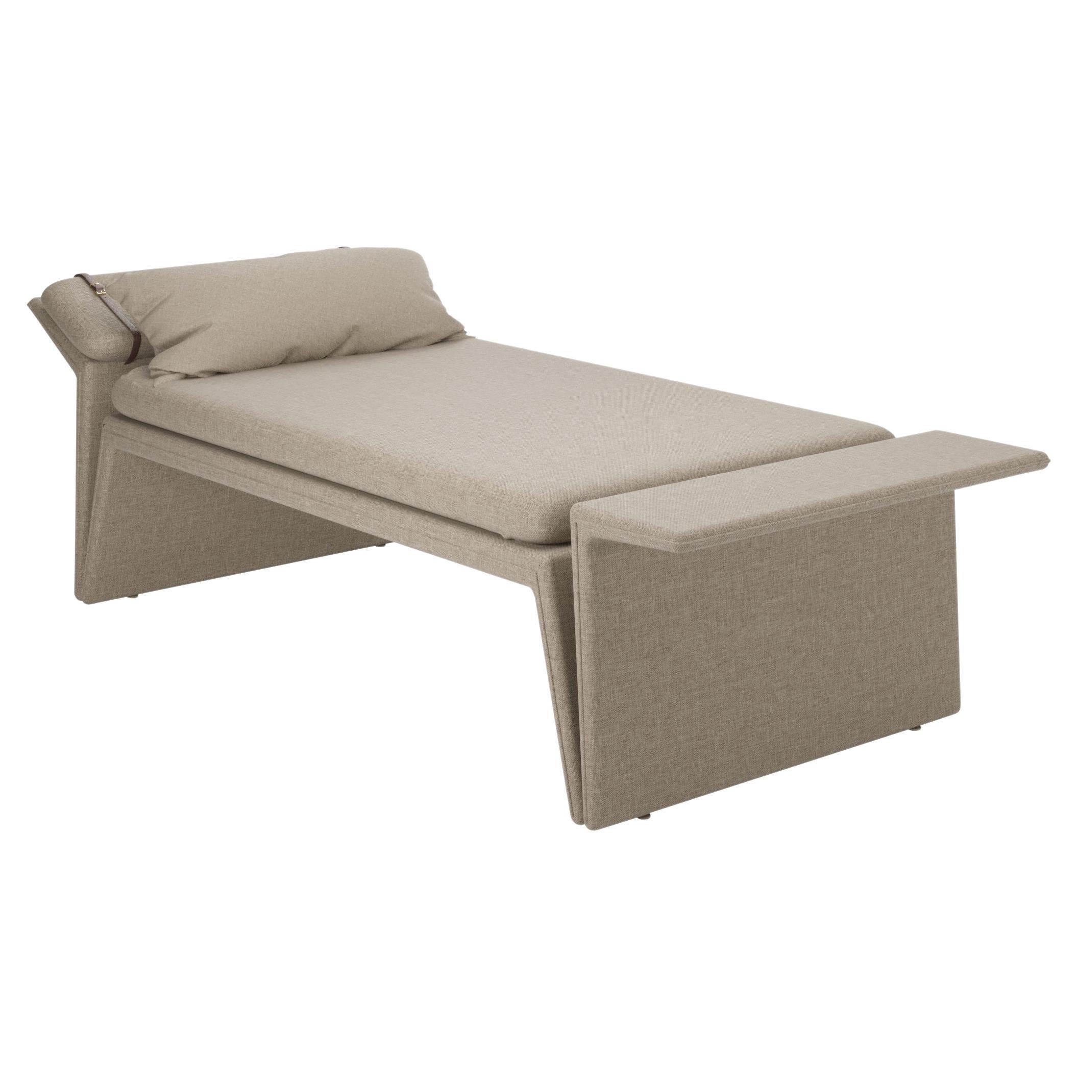 Natural Linen Modern Panama Daybed I For Sale