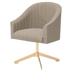 Natural Linen Modern Uphostery Office Chair