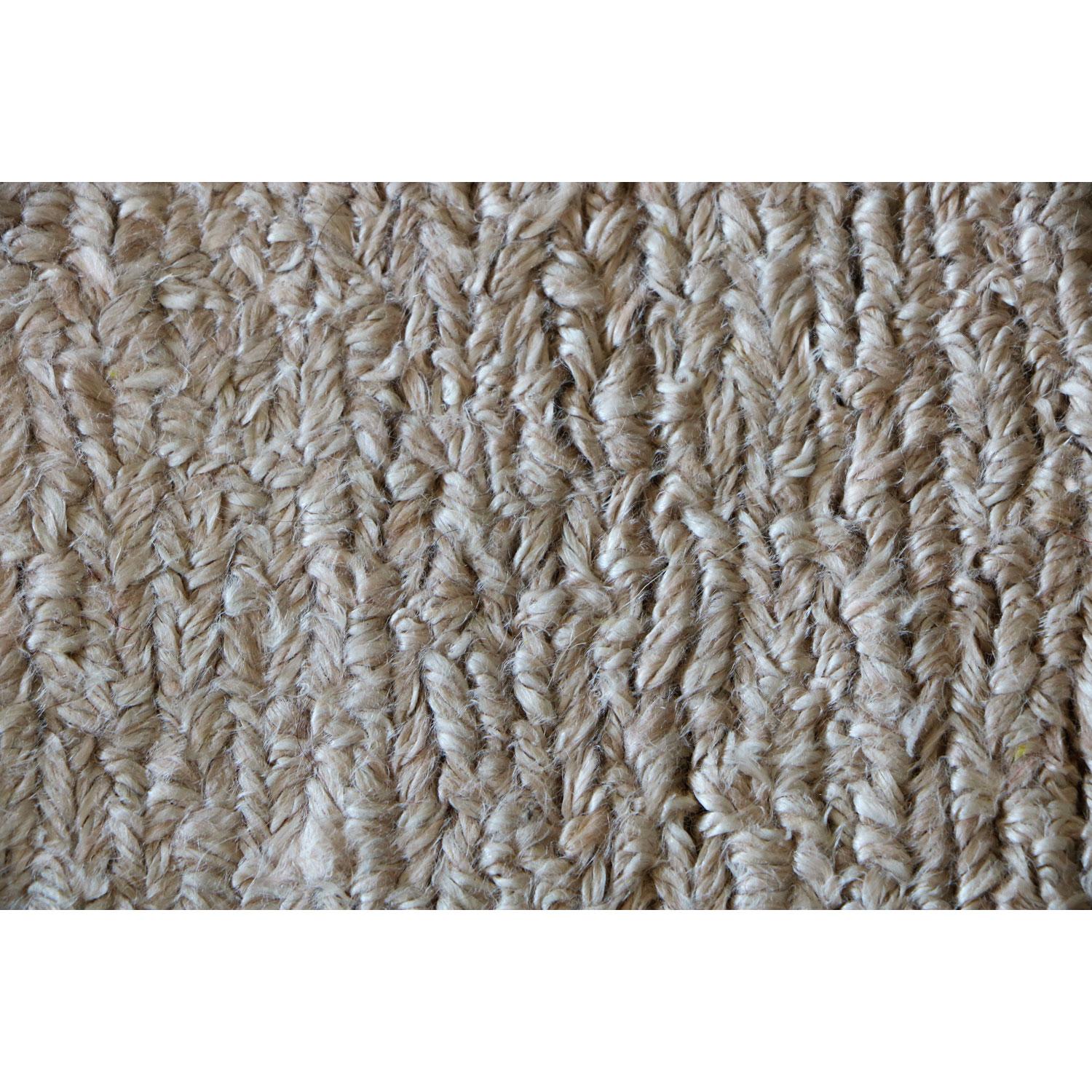 Indian 21st Cent Neutral Tones Linen Rug for Beach Houses by Deanna Comellini 120x300cm For Sale