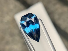 Natural London Blue Topaz Pear Shape Loose Gemstone 3.80 Carats