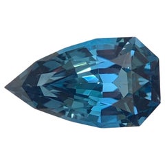 Natural London Blue Topaz Pear Shape Loose Gemstone 3.80 Carats