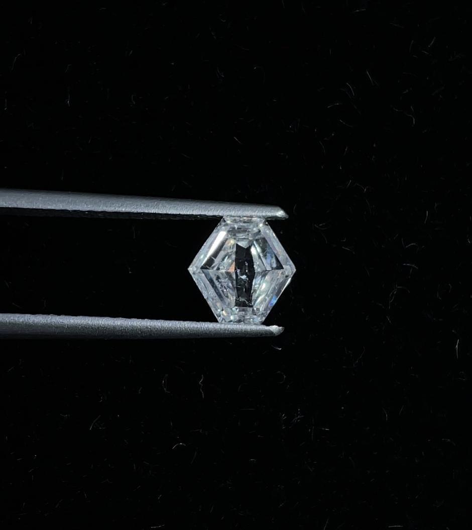 Natürlicher loser 1.00 F I1 Diamant in sechseckiger Form (Hexagonschliff) im Angebot