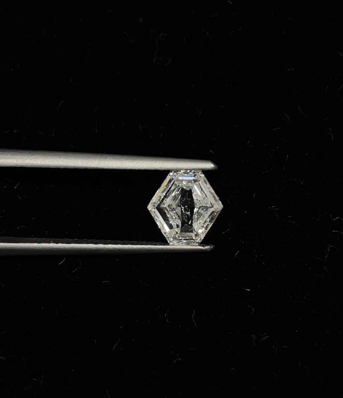 Natürlicher loser 1.00 F I1 Diamant in sechseckiger Form im Zustand „Neu“ im Angebot in New York, NY