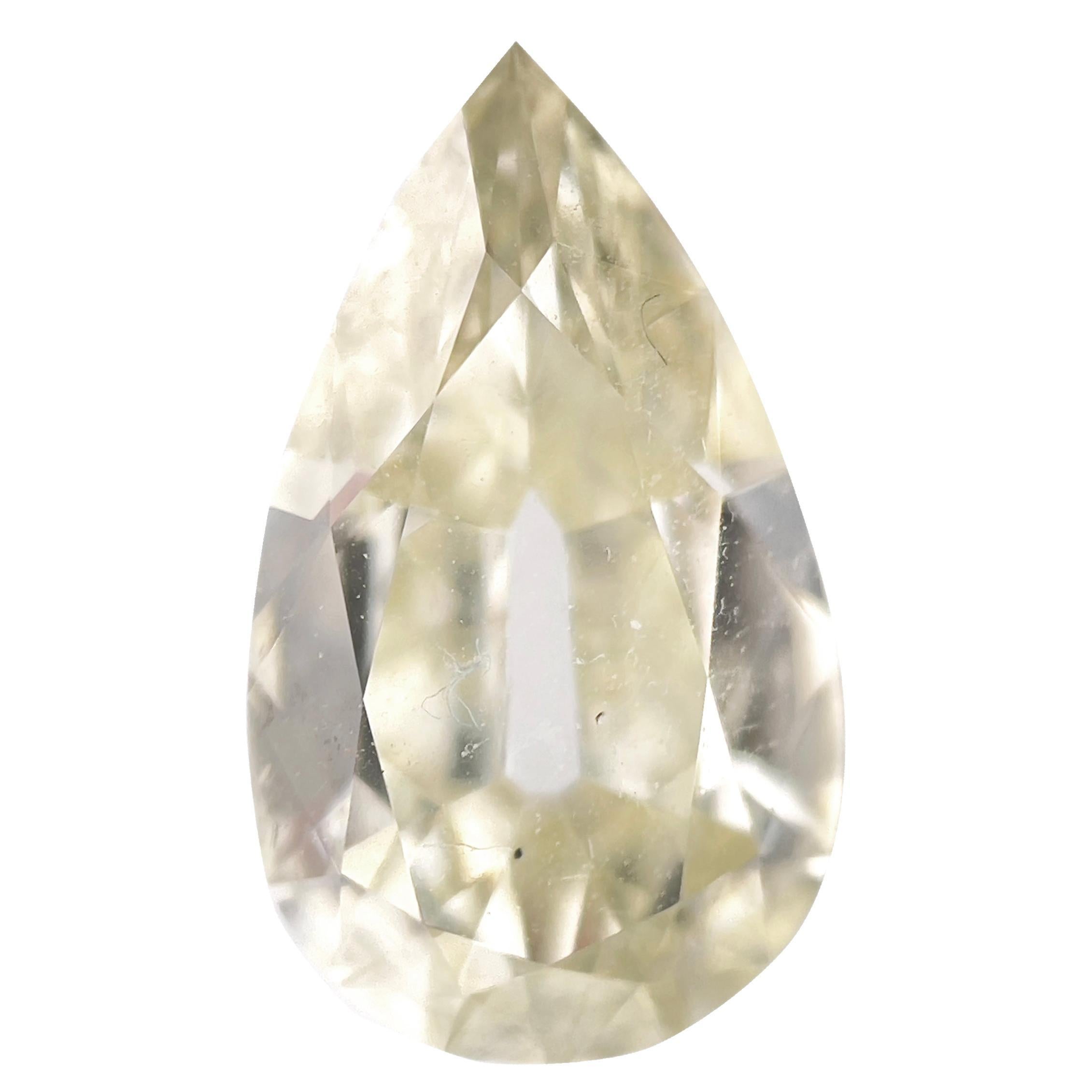 Natural Loose 1.01 K VS2 Pear Shape Antique Diamond For Sale