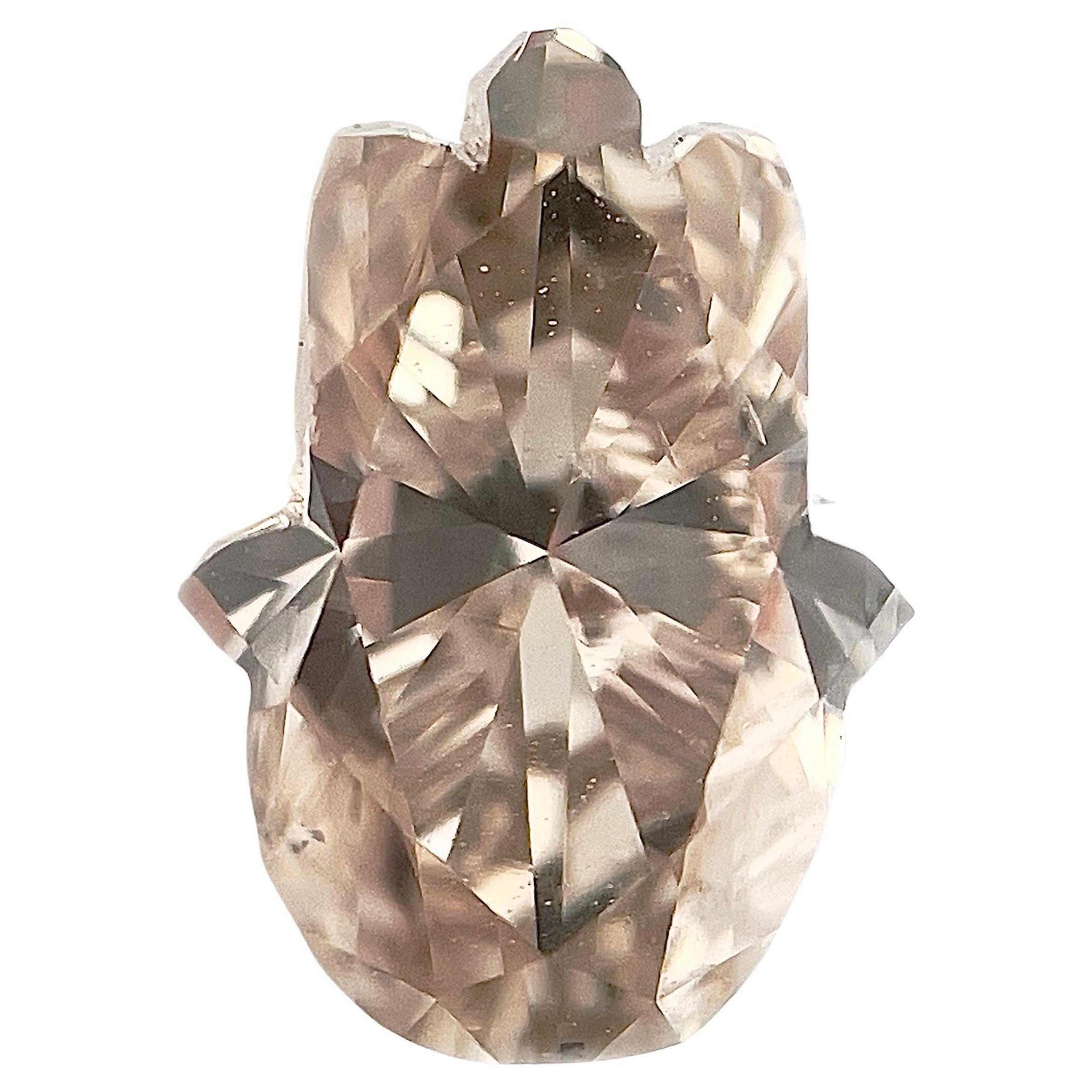 Natural Loose 1.09 K SI Hamsa Cut Diamond For Sale