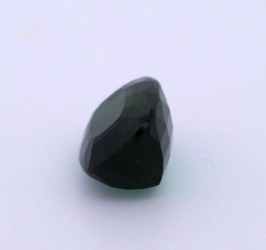 Natural Loose 11.66 Carats Eye Clean Green Tourmaline Elongated Cushion en Bueno estado para la venta en Carmel By The Sea, CA