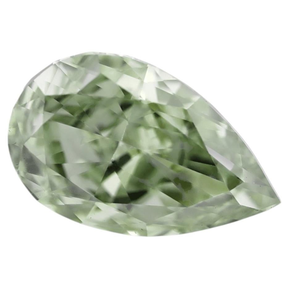 Natural Loose 1.69ct Pear Fancy Gray-Greenish Yellow VS1 GIA Certified