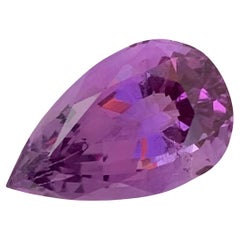 Natural Loose 5.00 Carat Amethyst Pear Shape Gem From Brazil Mine 