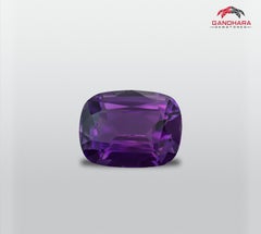 5.90 Carat Natural Loose Amethyst Stone Cushion Cut Brazilian Gemstone