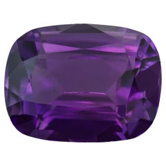 5.90 Carat Natural Loose Amethyst Stone Cushion Cut Brazilian Gemstone