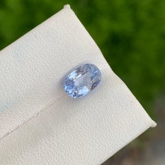 Natural Loose Blue Sapphire Ring Gem 2.45 Carats Oval Shape