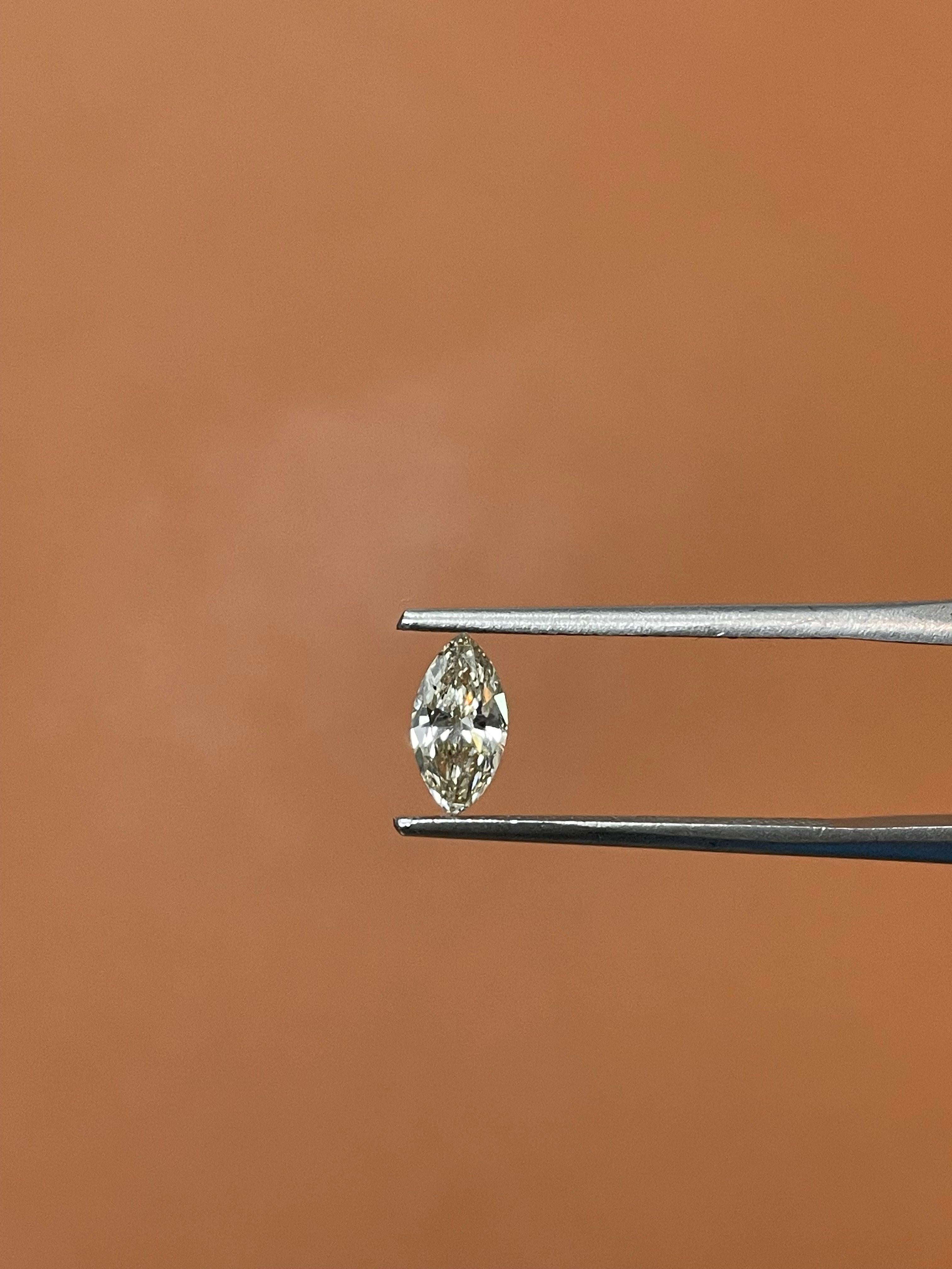 Marquise Cut Natural Loose Diamond 0.50 Carat J SI2 Marquise Engagement Closeouts For Sale