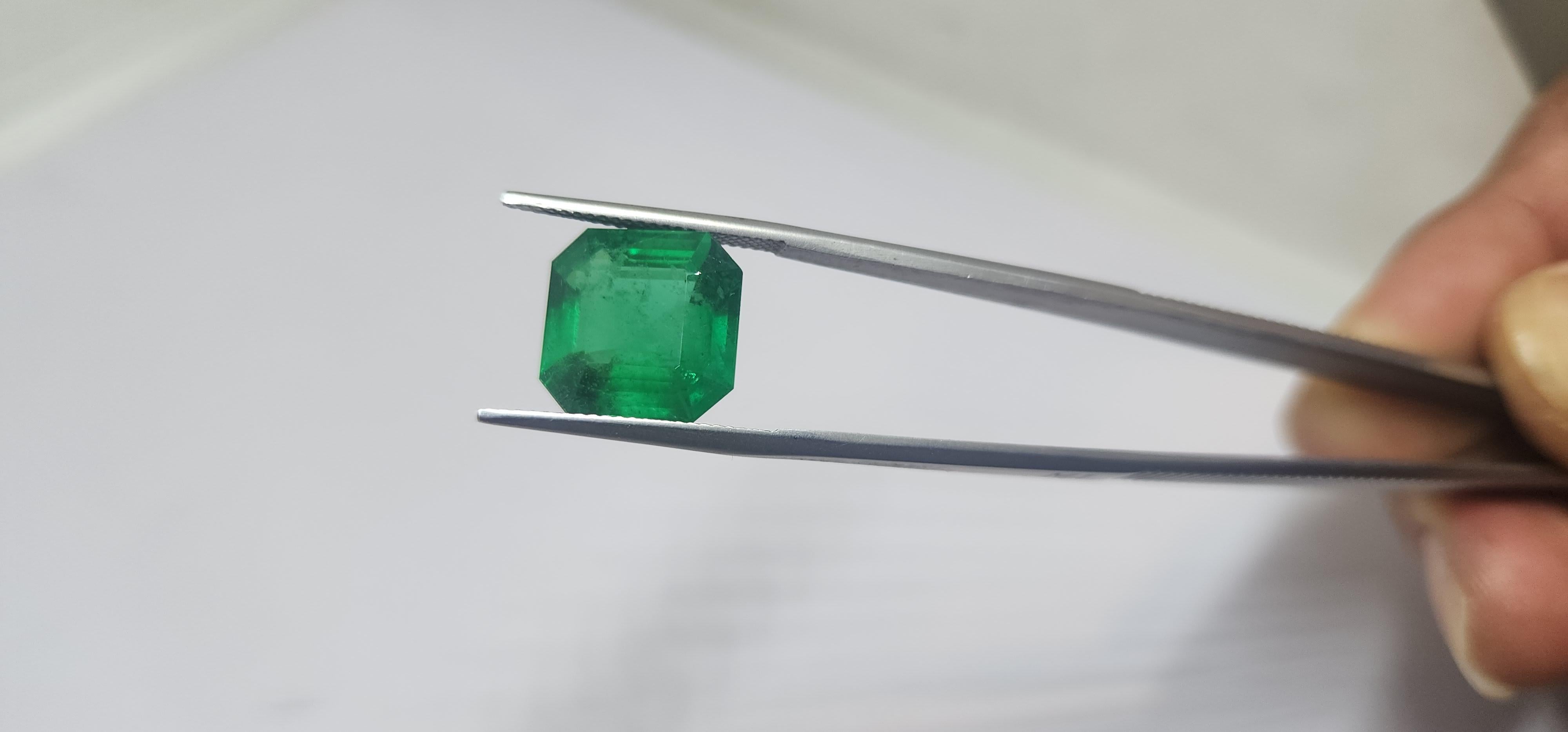 Si tratta di una splendida fusione di smeraldo di altissima qualità da 9,75 carati. Si prega di vedere solo il video di riferimento. la pietra è esattamente come appare nel video. il certificato è disponibile su richiesta. 

seguici