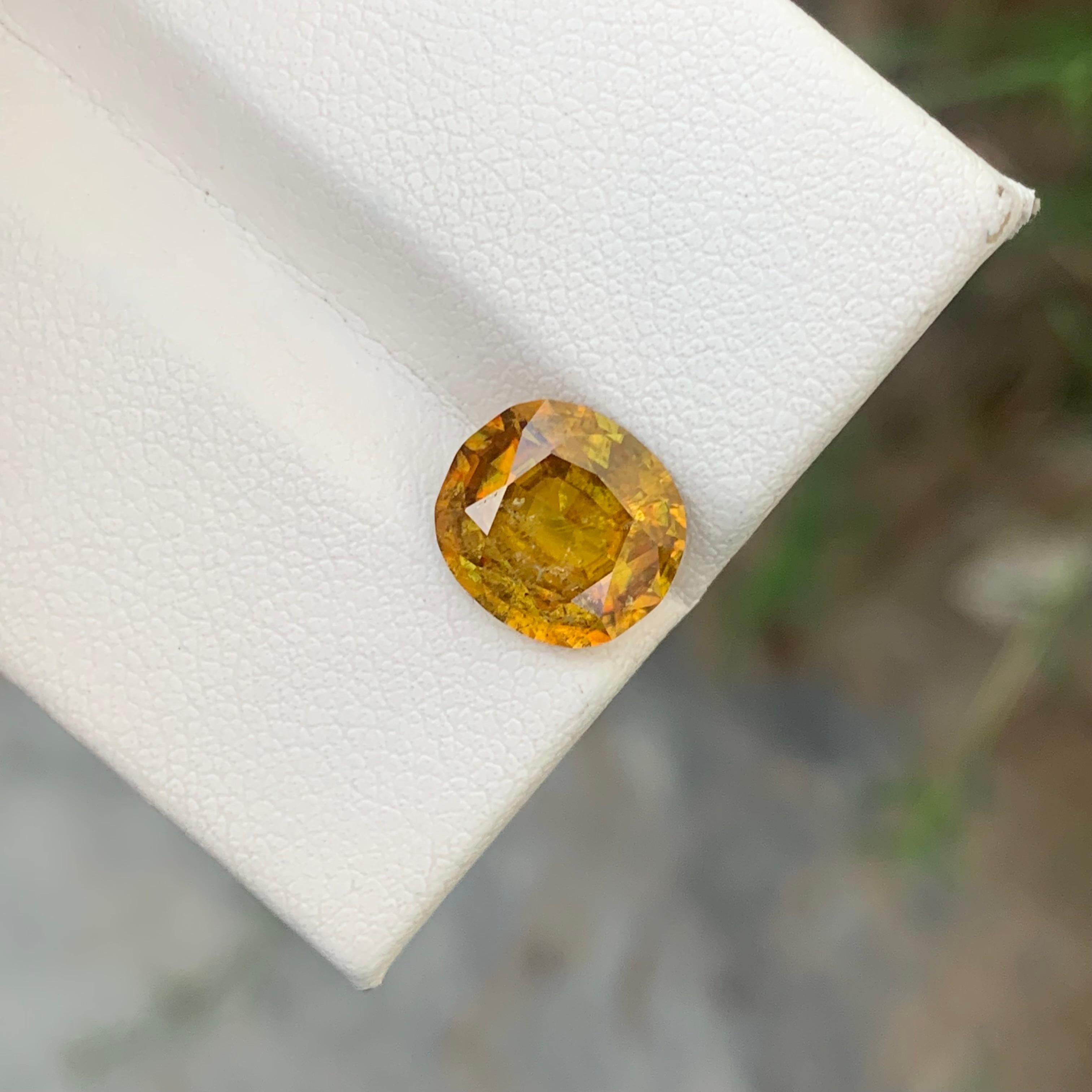 Natural Loose Sphene Titanite Fire Effect Ring Gem From Pakistan Mine For Sale 1