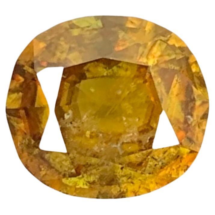 Natürliche lose Sphene Titanit Feuer Effekt Ring Edelstein aus Pakistan Mine