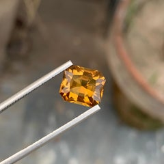 Natural loose yellow citrine ring gemstone 3.45 Carats