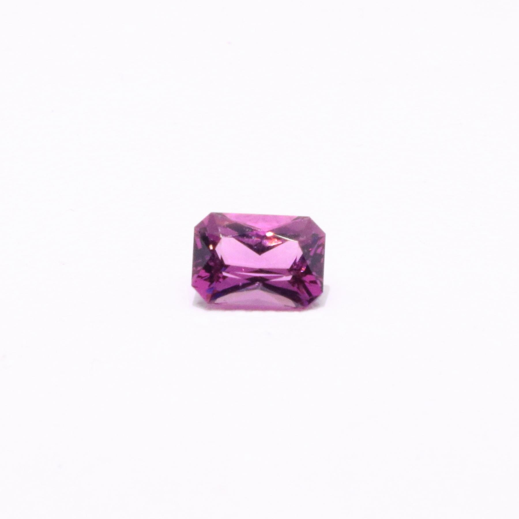 A Vivid Pink Manhenge Garnet, from Tanzania.

It was mined in the Manhenge Mountains region in Tanzania. With its deposits almost depleted, this gem is increasingly rare and most of the rough purchase nowadays are from private owners that held to