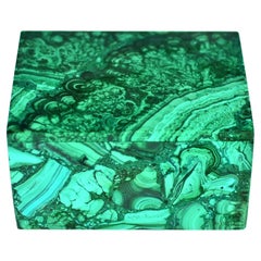 Malachite Box 4"