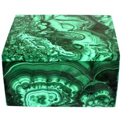 Natural Malachite Box 1.4 Lb Full Slab Gemstone Jewelry Box