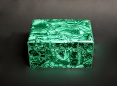 Large Natural Malachite Box
