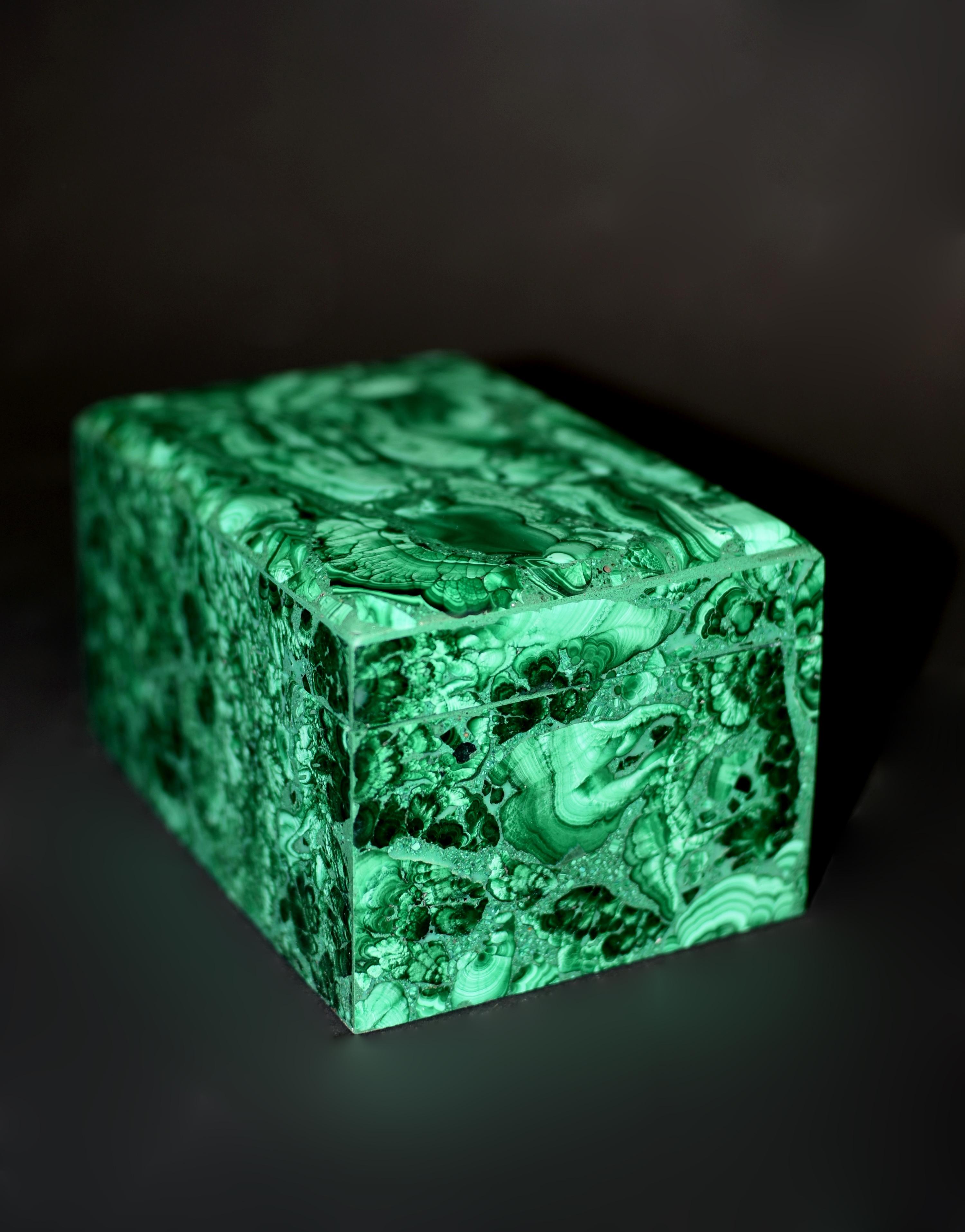 Contemporary Malachite Box Large 6