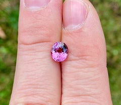 Natural Malaya Garnet Loose Gemstone 2.07 Ct., Certificate GFCO, Origin Tanzania