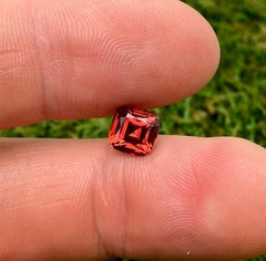 Natural Malaya Garnet Loose Gemstone 2.62 Ct., Cushion, Tanzania, Certificate