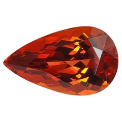 Natürlicher Mandarin-Spessartit-Granat-Edelstein 13,57 Karat mit Guild Report