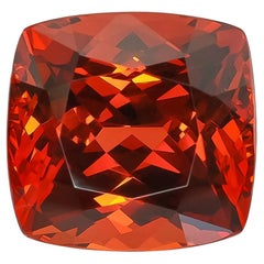 Natürlicher Mandarin-Spessartit-Granat Edelstein 20,18 Karat mit Guild Report