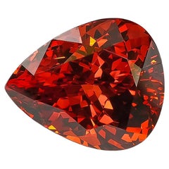 Natürlicher Mandarin-Spessartit-Granat Edelstein 32,40 Karat mit Guild Report