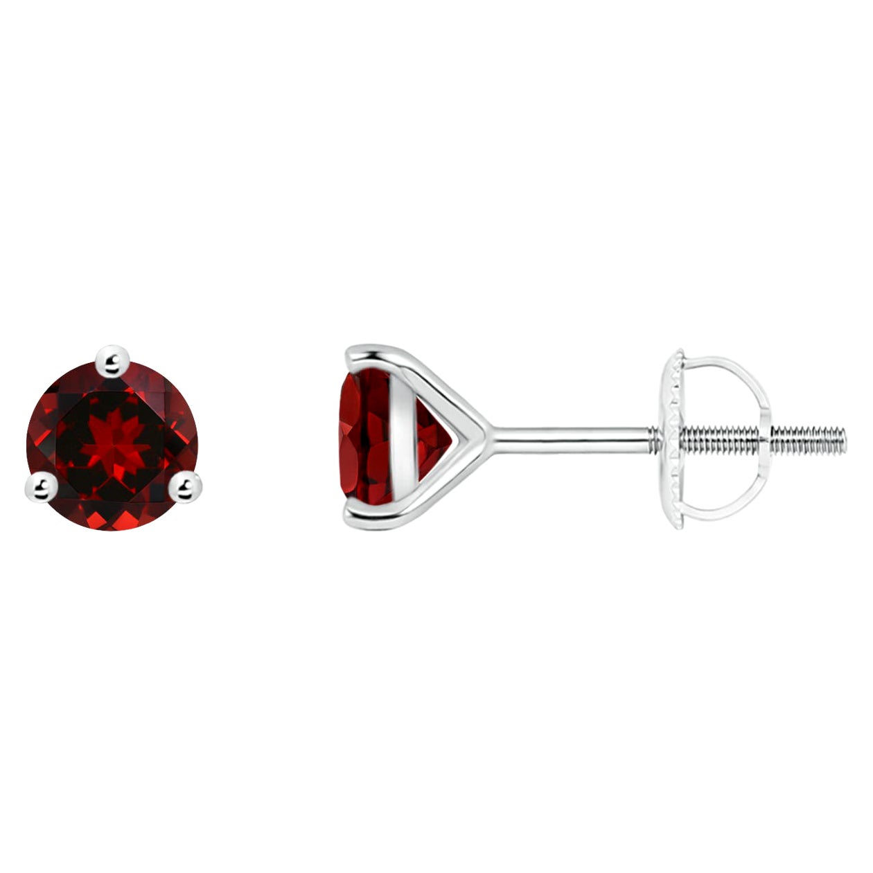 Orecchini con perno di granato naturale Martini-Set 1,2ct in Nature in vendita