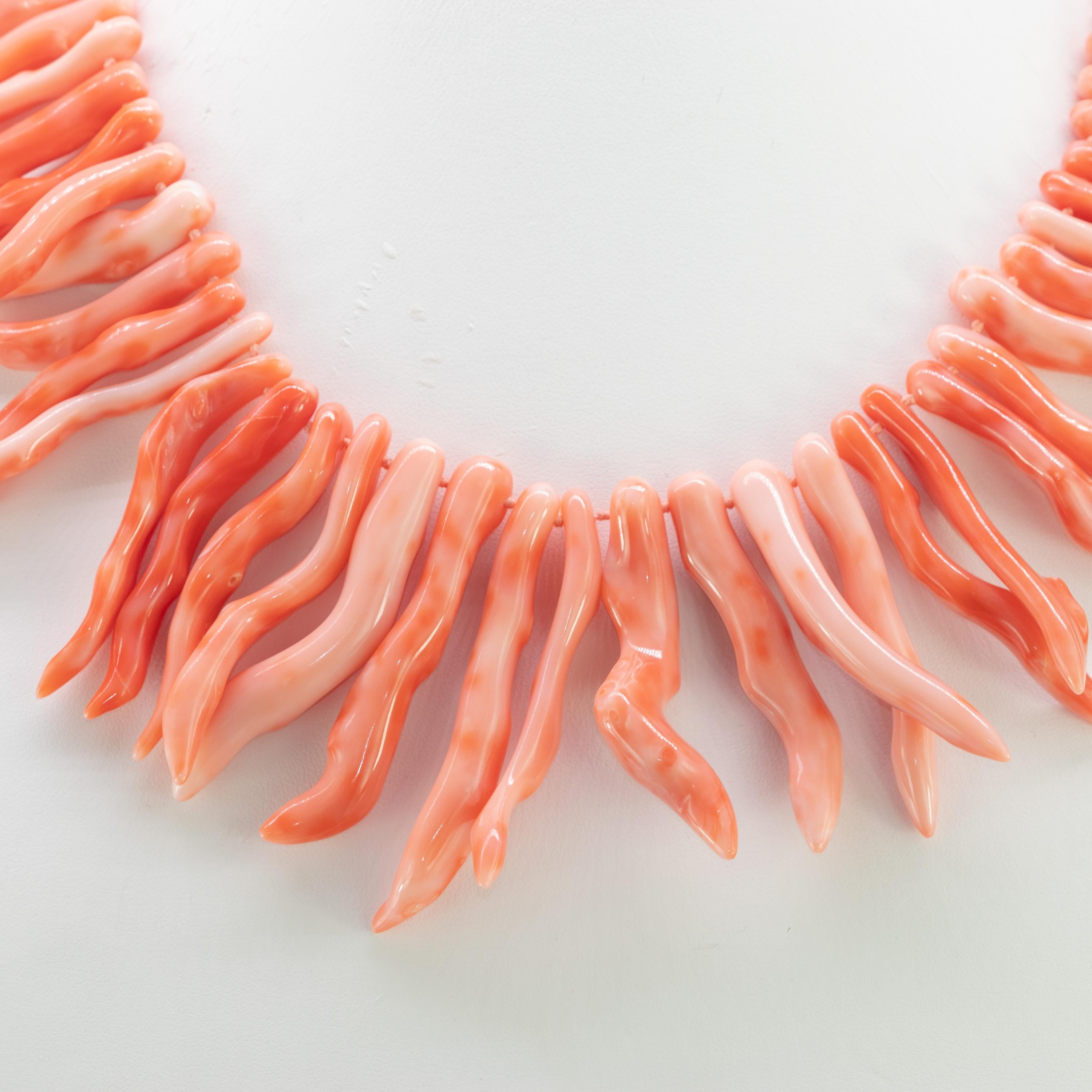 real coral necklace