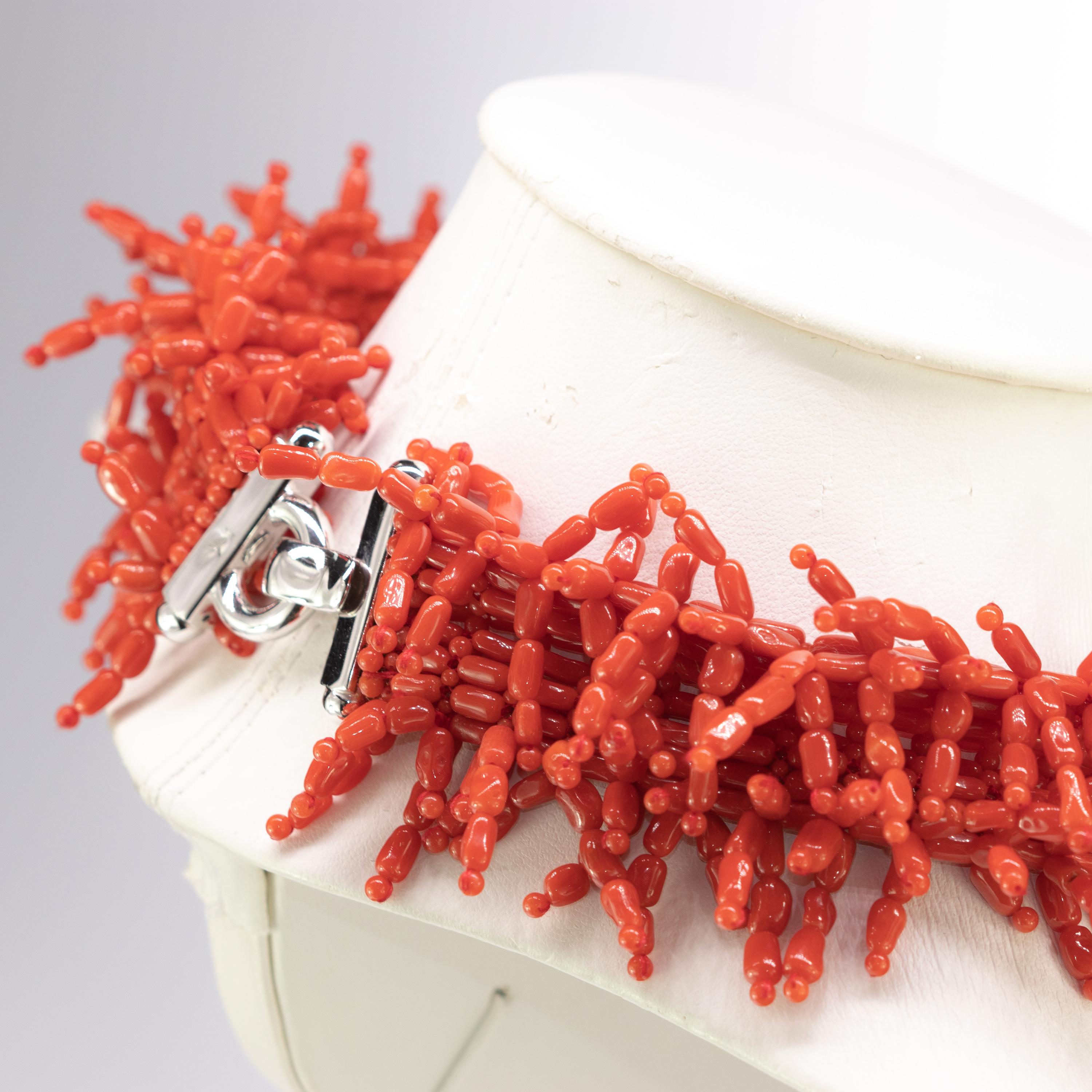 red branch coral necklace