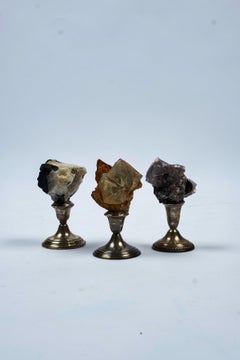 Natural Mineral Specimens on Sterling Silver Collection