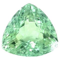 Natural Mint Green Tourmaline 1.41ct Trillion Triangle Cut Rare Gem