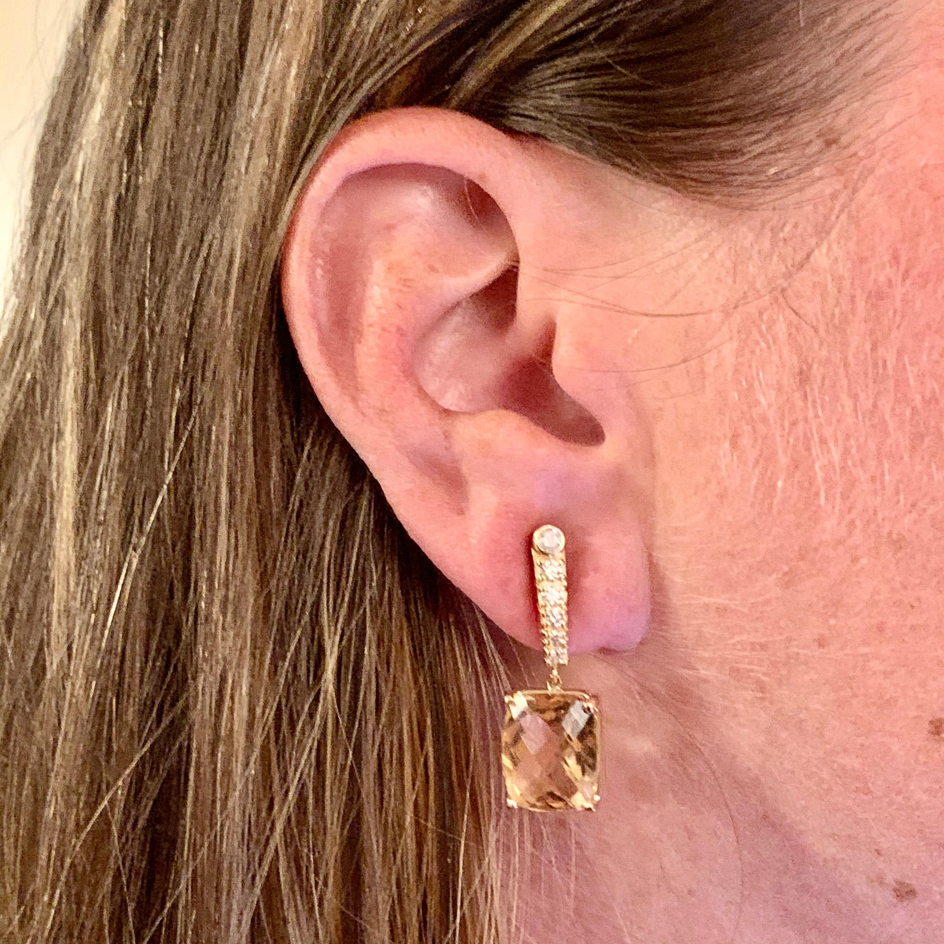 Natural Finely Faceted Quality Morganite Diamond Earrings 14k Gold 9.93 TCW Certified $5,950 018685

This is a Unique Custom Made Glamorous Piece of Jewelry!

Nothing says, “I Love you” more than Diamonds and Pearls!

This pair of Morganite earrings